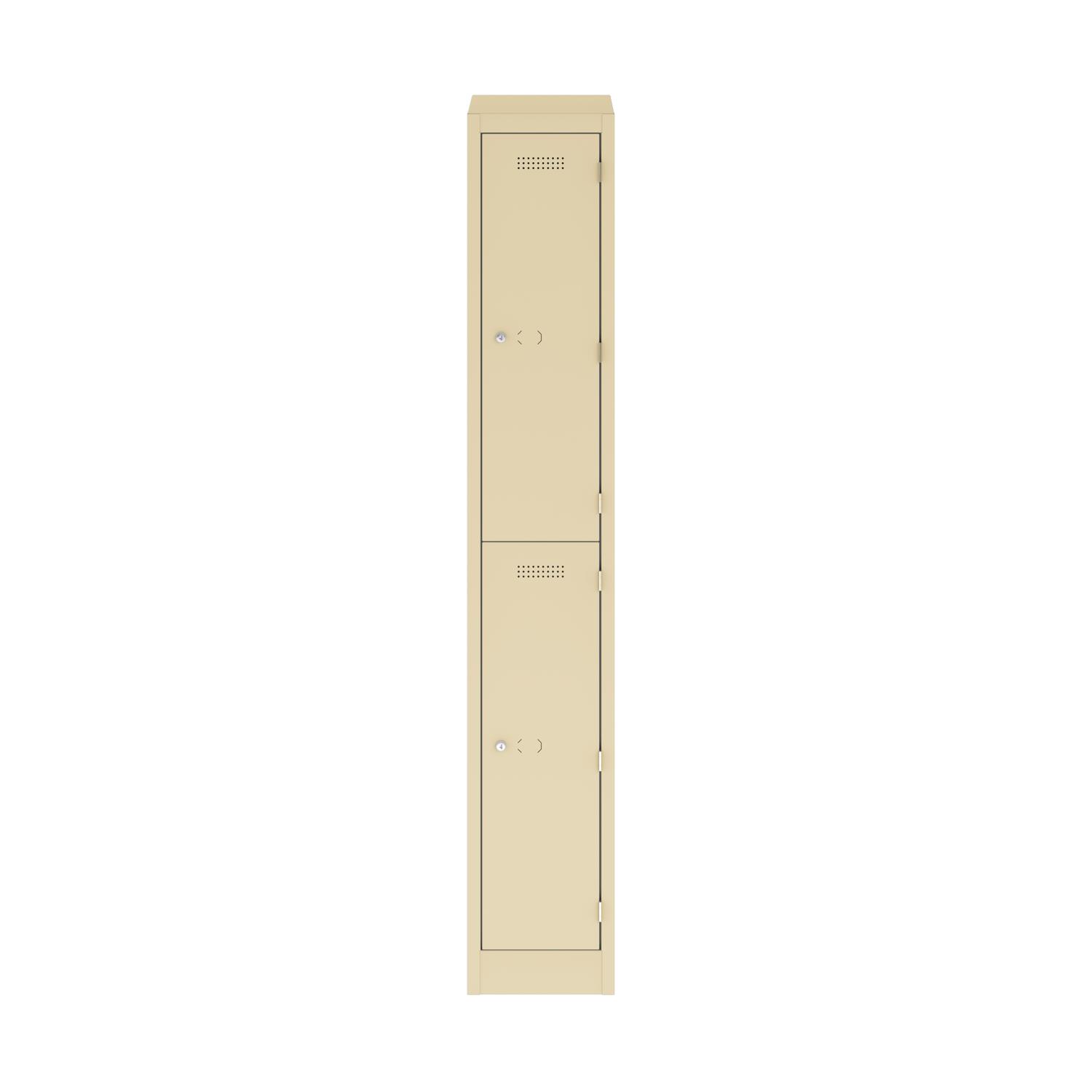 Primary 2 Door Single Locker Column Cream