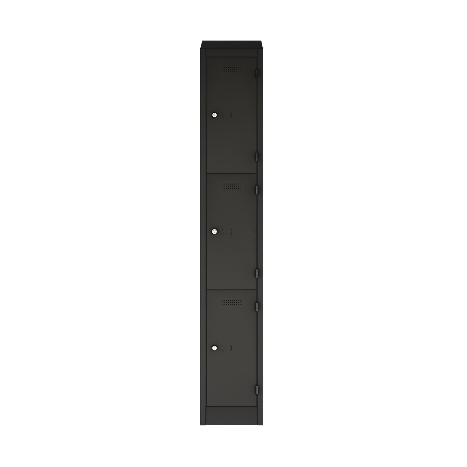 Primary 3 Door Single Locker Column Anthracite Grey