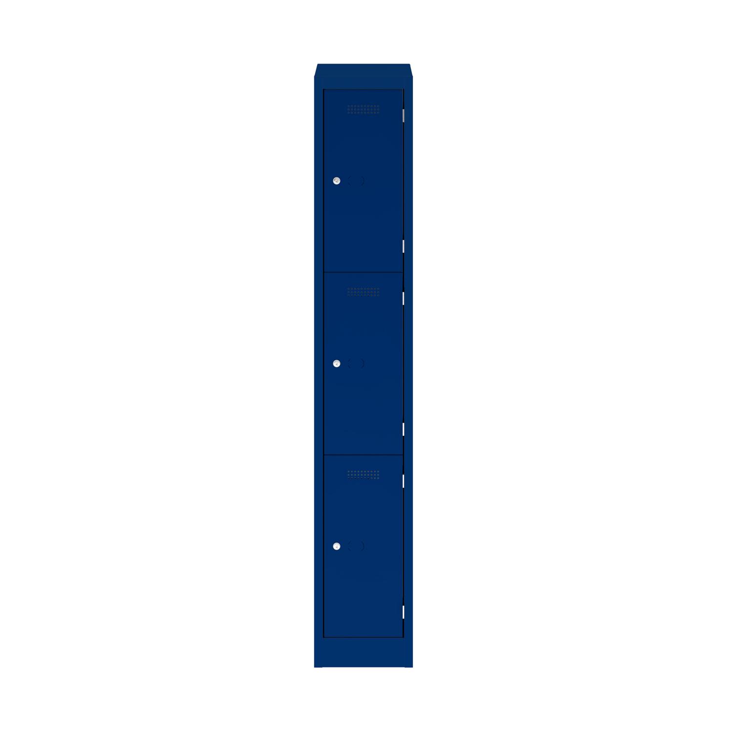 Primary 3 Door Single Locker Column Oxford Blue