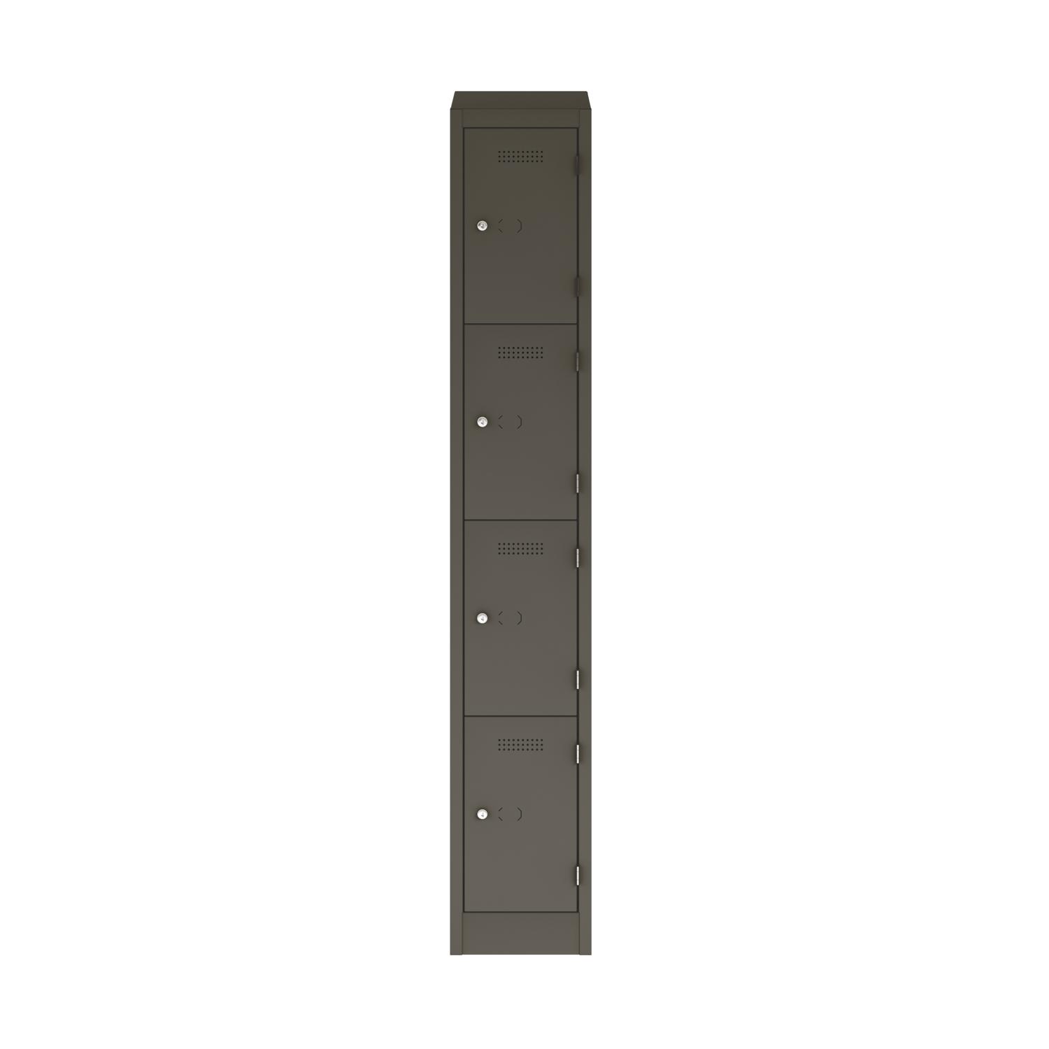 Primary 4 Door Single Locker Column Slate