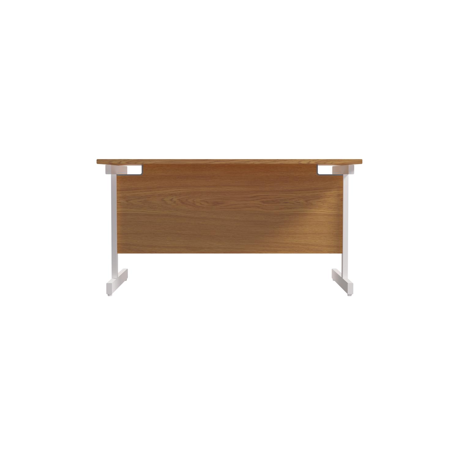 Single Upright Rectangular Desk: 800mm Deep 1200 X 800 Nova Oak/White Single Upright Rectangular Desk: 800mm Deep 1200 X 800 Nova Oak/White