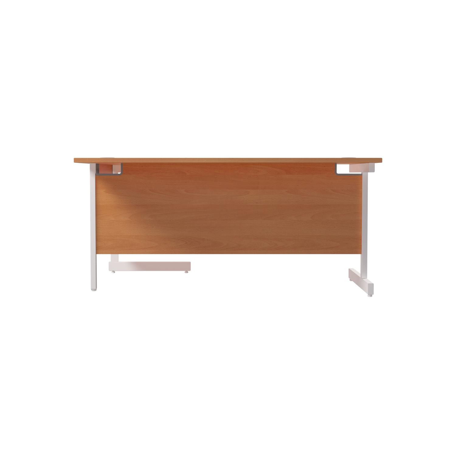Single Upright Right Hand Radial Desk 1600 X 1200 Beech/White Single Upright Right Hand Radial Desk 1600 X 1200 Beech/White