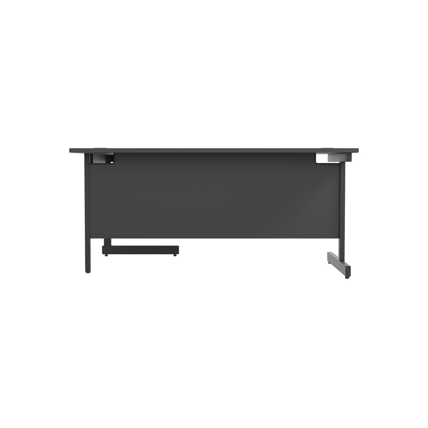 Single Upright Right Hand Radial Desk 1800 X 1200 Black/Black Single Upright Right Hand Radial Desk 1800 X 1200 Black/Black