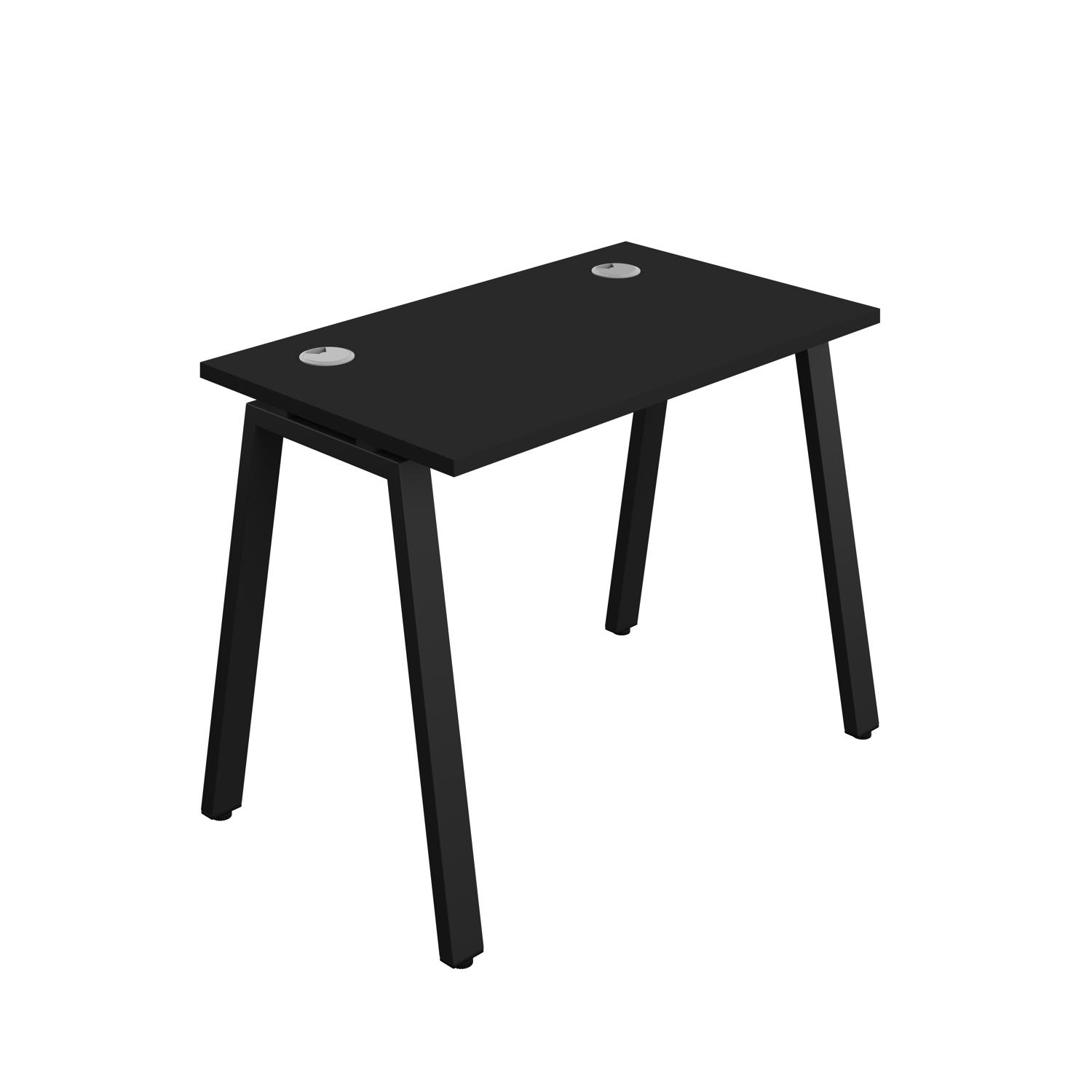 Synergy Bench with Cable Ports: 1 Person : A-Frame Leg : 1000 600 Black/Black
