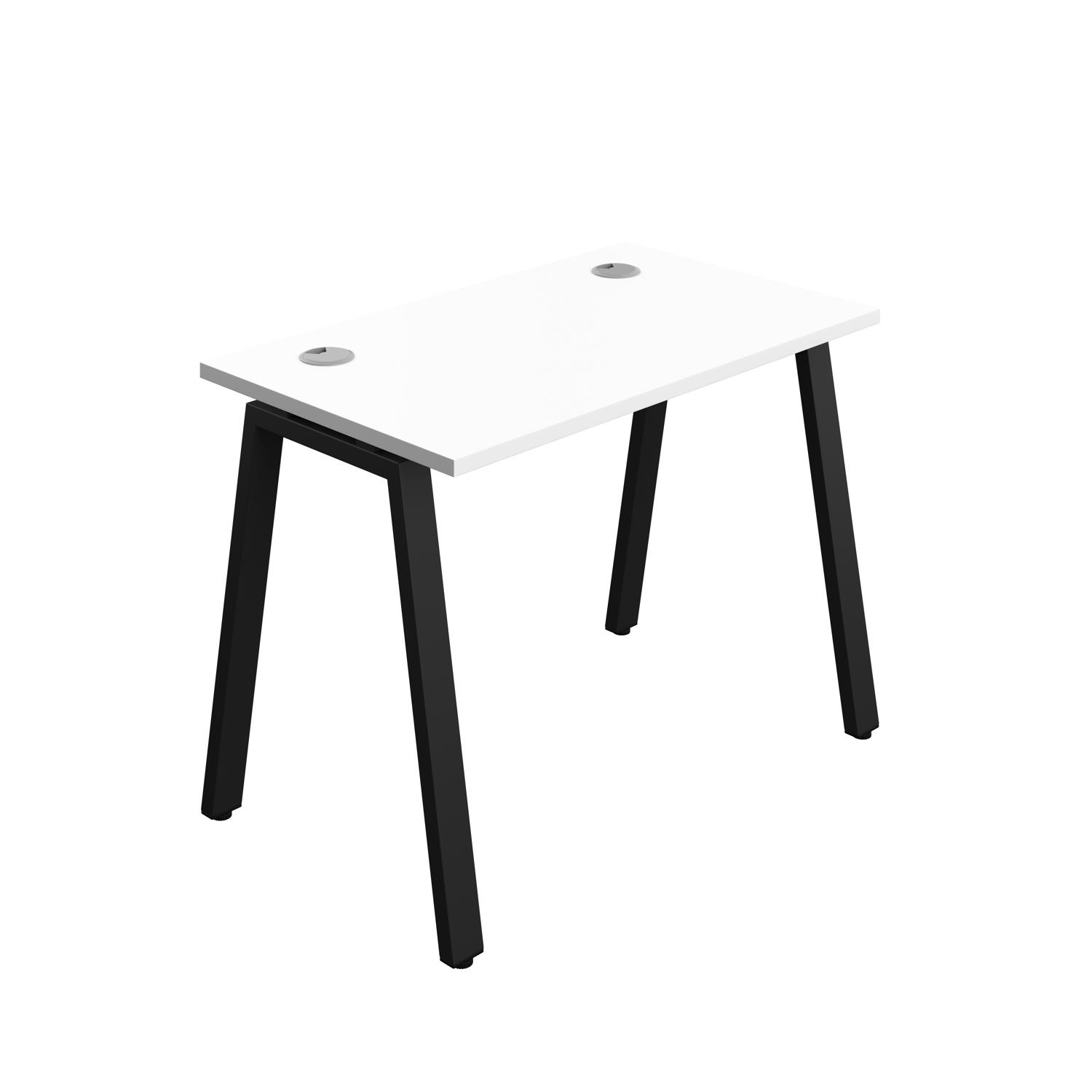 Synergy Bench with Cable Ports: 1 Person : A-Frame Leg : 1000 600 White/Black