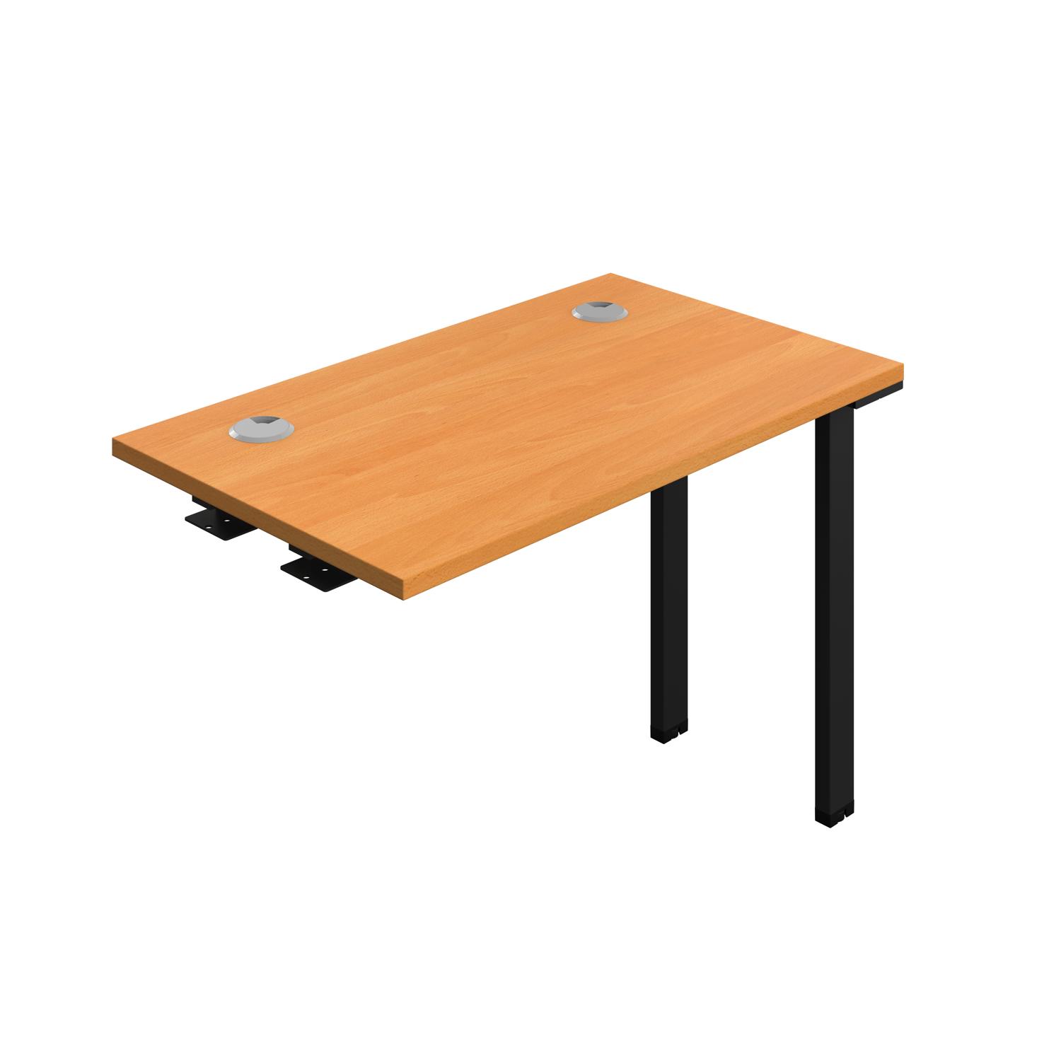 Synergy Bench Extension with Cable Ports: 1 Person : 1000 600 Beech/Black