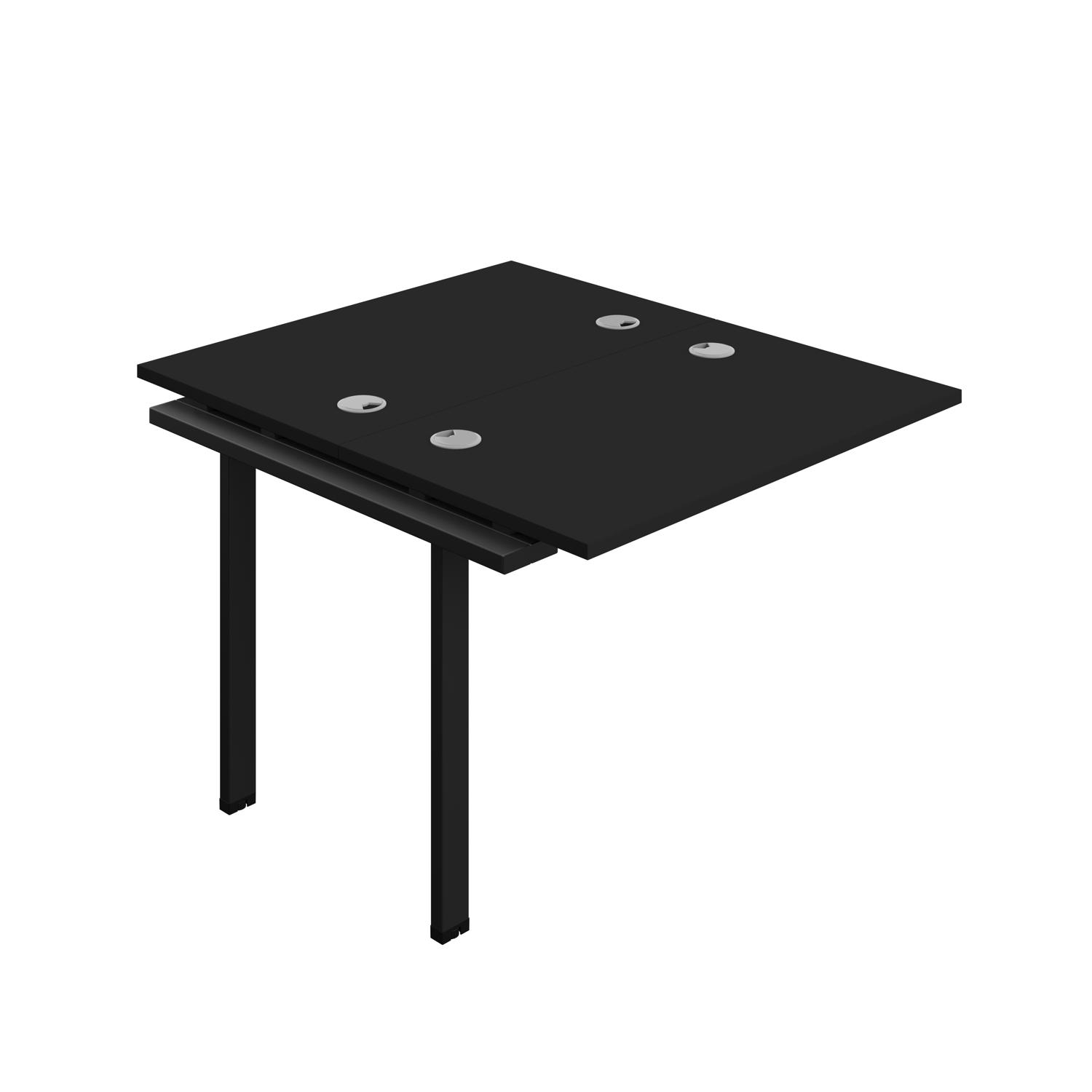 Synergy Bench Extension with Cable Ports: 2 Person : 1000 600 Black/Black