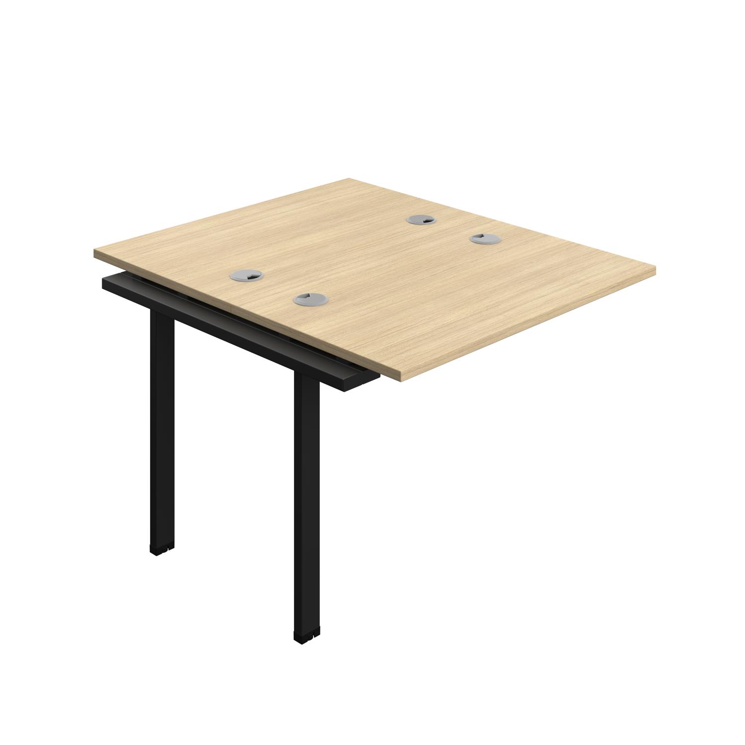 Synergy Bench Extension with Cable Ports: 2 Person : 1000 700 Nova Oak/Black