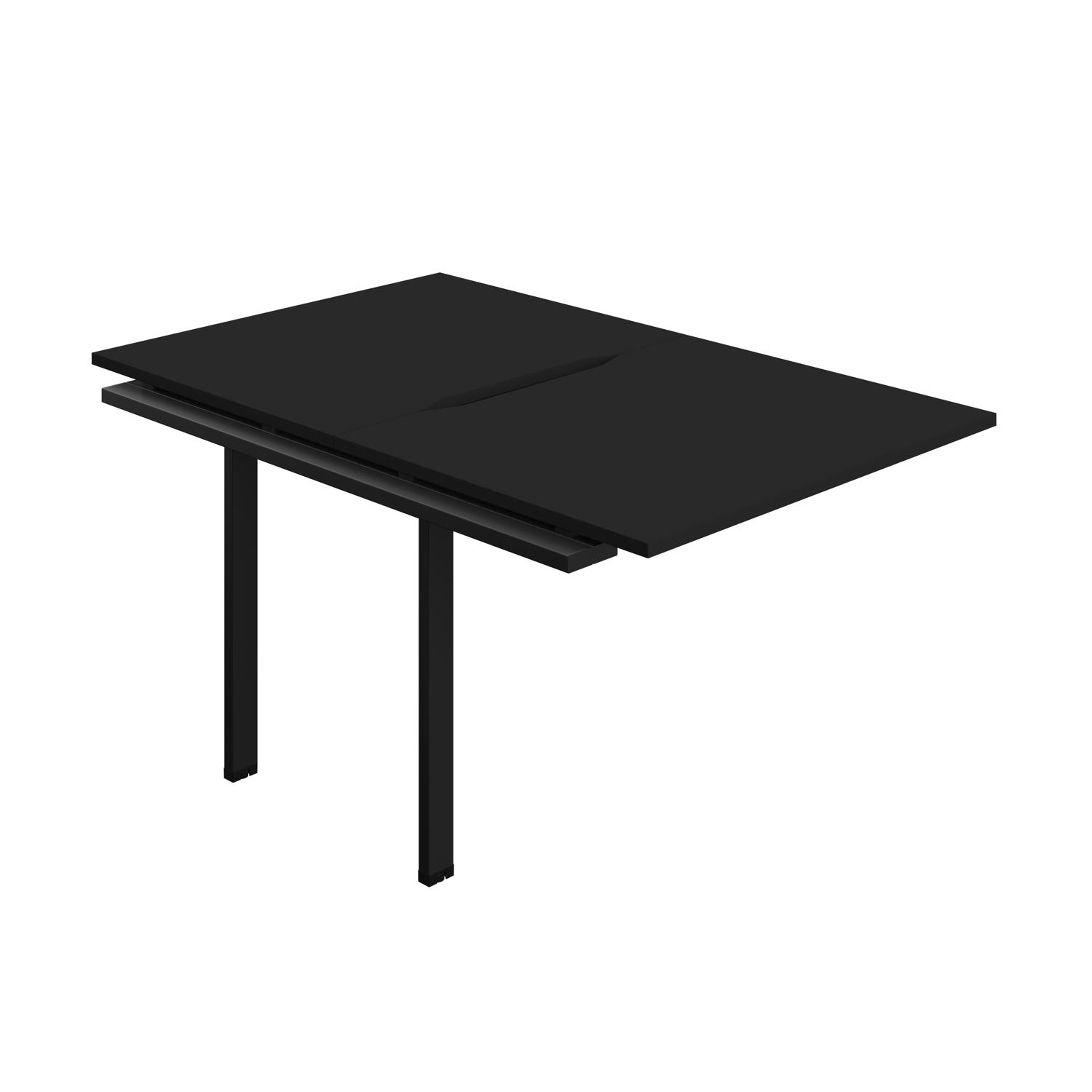 Synergy Bench Extension with Cut Out: 2 Person : 1000 800 Black/Black