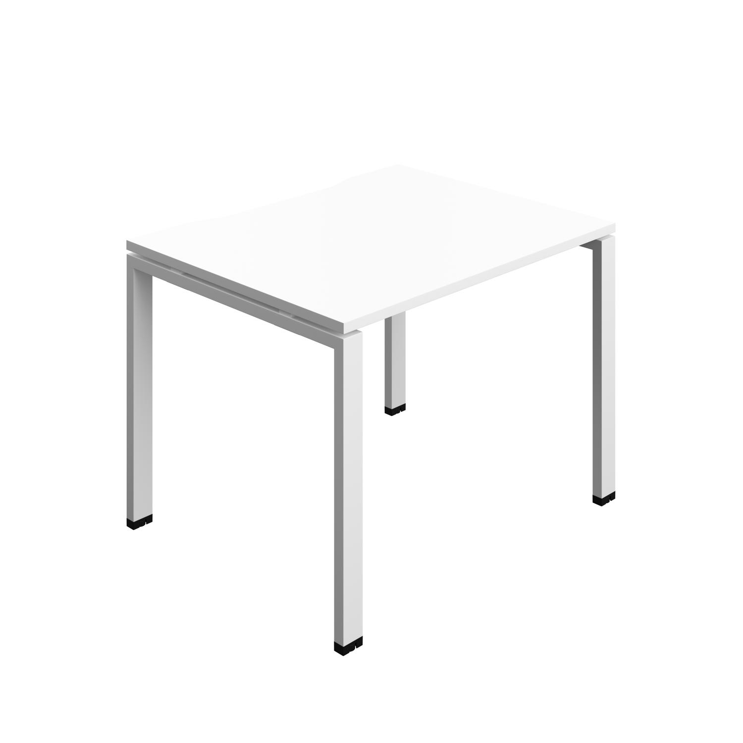 Synergy Bench with Cut Out: 1 Person : Goal Post Leg : 1000 800 White/White