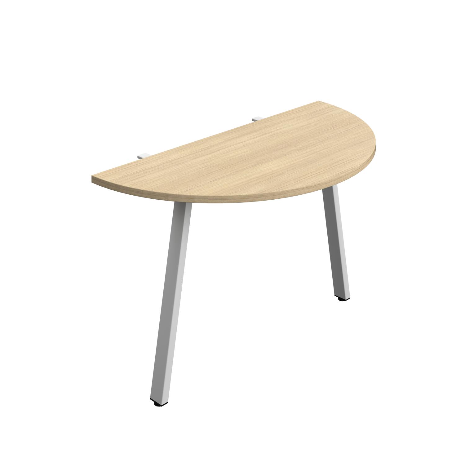 Synergy Screen Depth D-End Single Person Bench|Goalpost (Nova Oak/Silver)