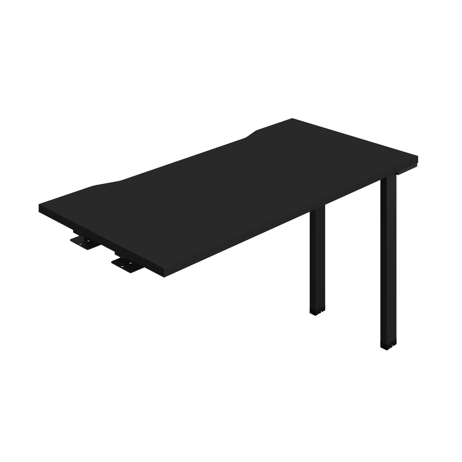 Synergy Bench Extension with Cut Out: 1 Person : 1200 600 Black/Black