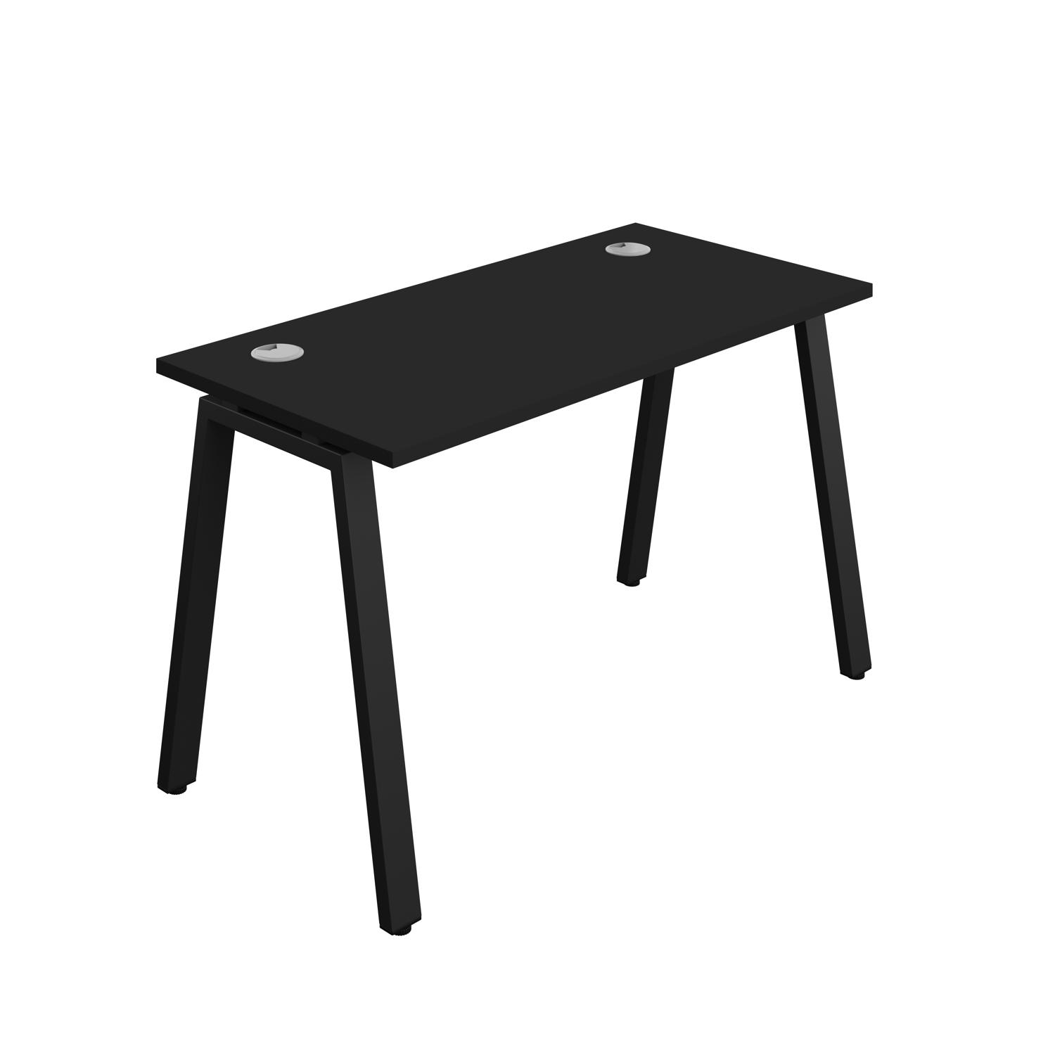 Synergy Bench with Cable Ports: 1 Person : A-Frame Leg : 1200 600 Black/Black