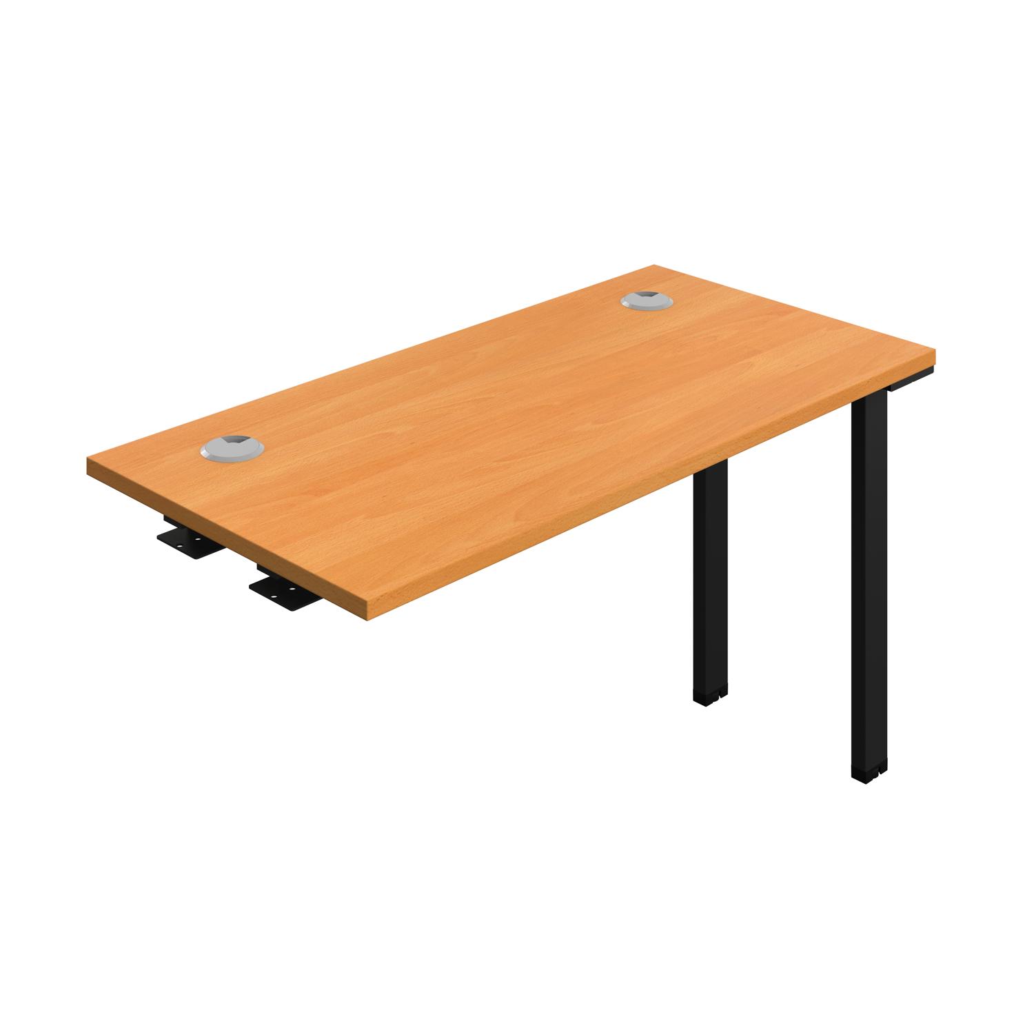 Synergy Bench Extension with Cable Ports: 1 Person : 1200 600 Beech/Black