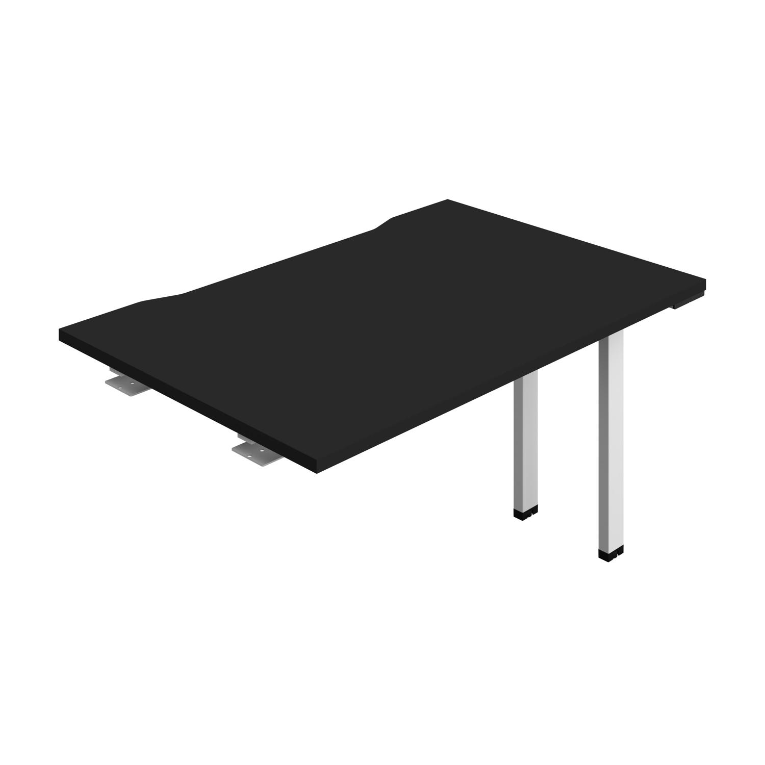 Synergy Bench Extension with Cut Out: 1 Person : 1200 800 Black/White