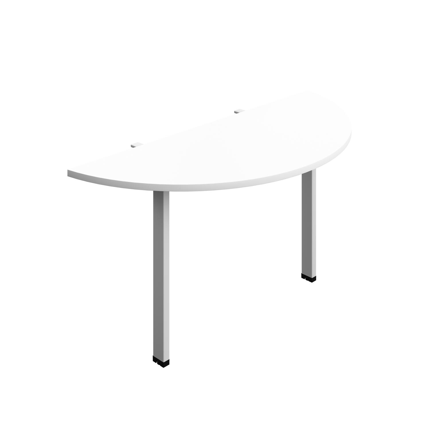Synergy Screen Depth D-End Single Person Bench : Goal Post Leg : 1400 600 White/Silver Synergy Screen Depth D-End Single Person Bench : Goal Post Leg : 1400 600 White/Silver