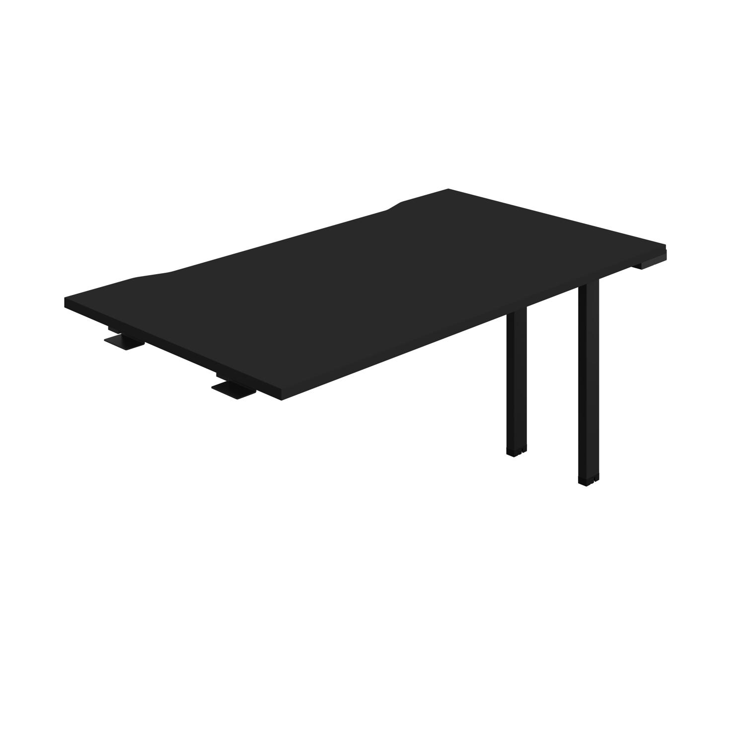 Synergy Bench Extension with Cut Out: 1 Person : 1400 800 Black/Black Synergy Bench Extension with Cut Out: 1 Person : 1400 800 Black/Black