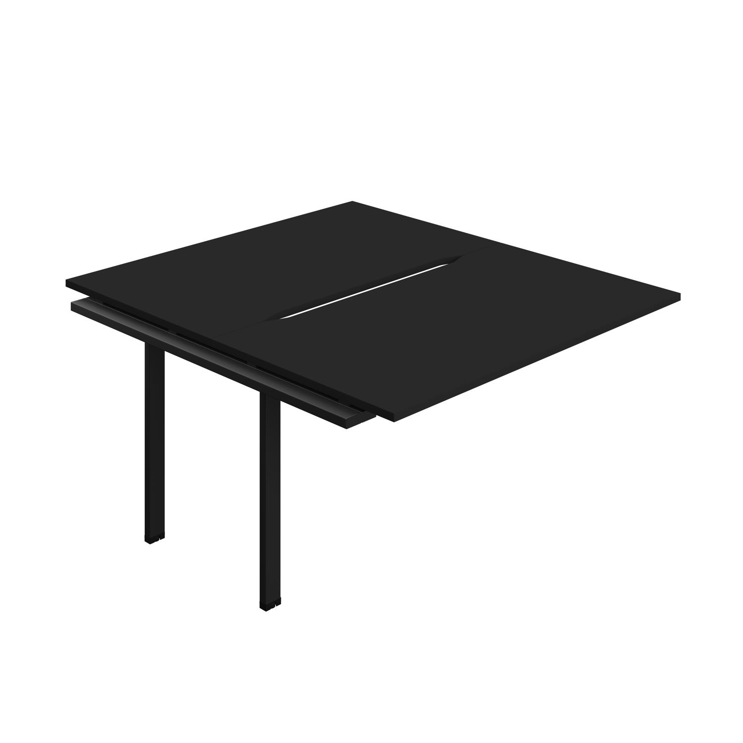 Synergy Bench Extension with Cut Out: 2 Person : 1400 800 Black/Black