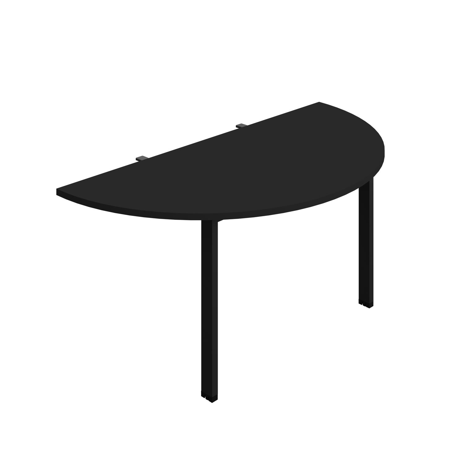 Synergy Screen Depth D-End Single Person Bench : Goal Post Leg : 1400 800 Black/Black