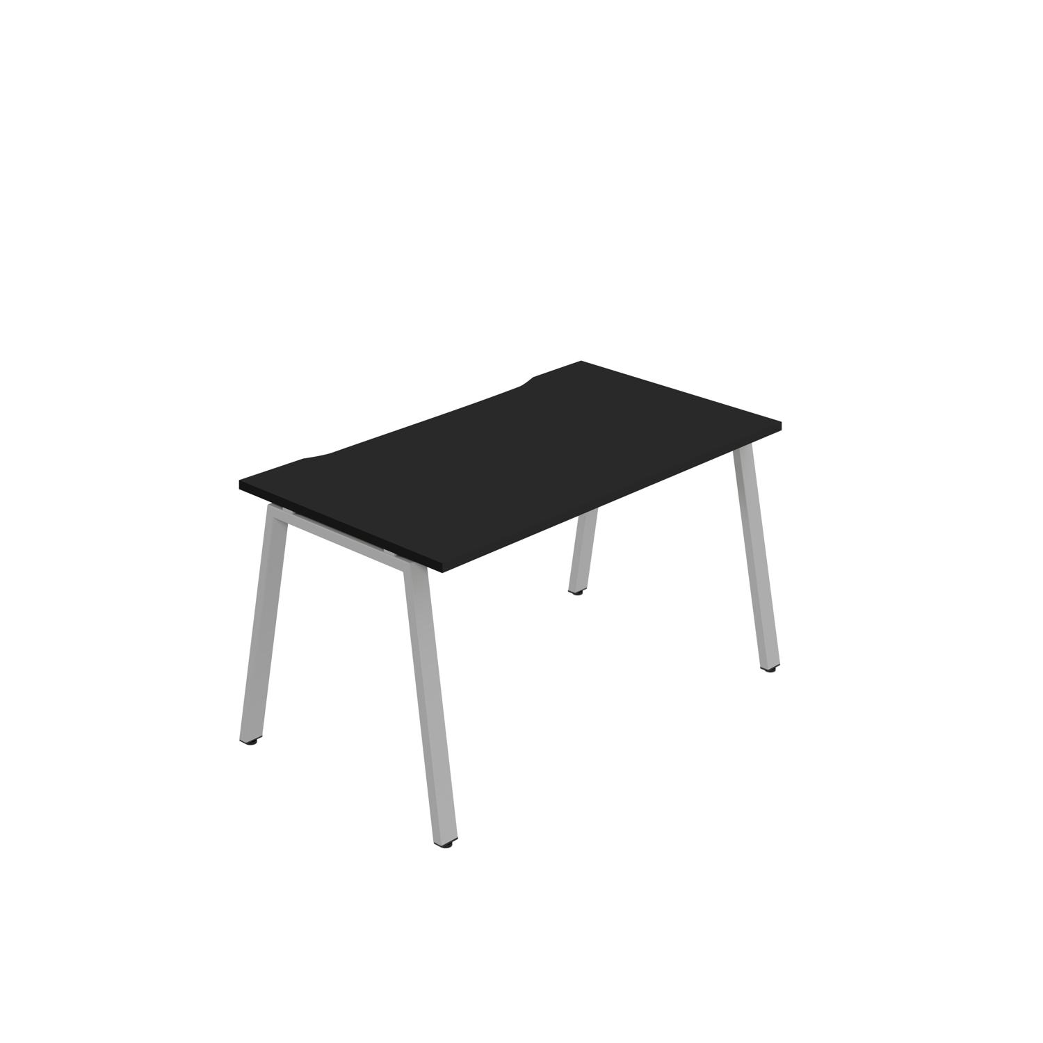 Synergy Bench with Cut Out|1 Person |A-Frame (Black/Silver)