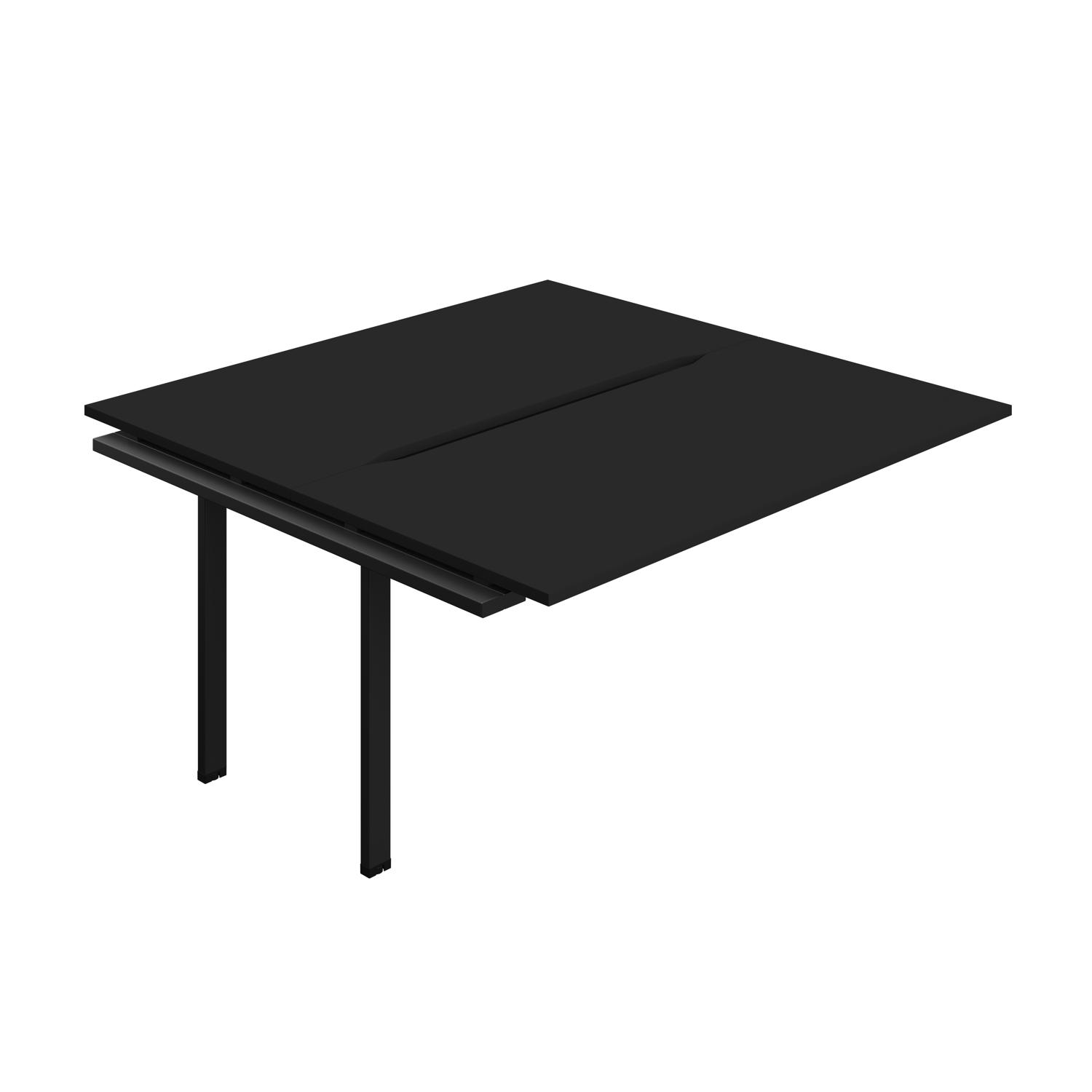 Synergy Bench Extension with Cut Out: 2 Person : 1600 800 Black/Black