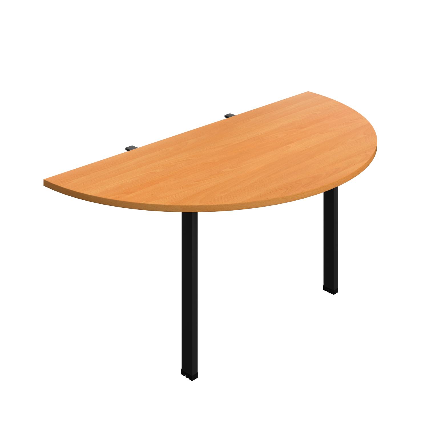 Synergy Screen Depth D-End Single Person Bench : Goal Post Leg : 1600 800 Beech/Black