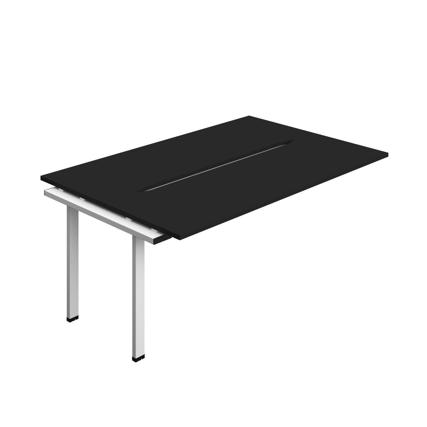 Synergy Bench Extension with Cut Out: 2 Person : 1800 700 Black/White