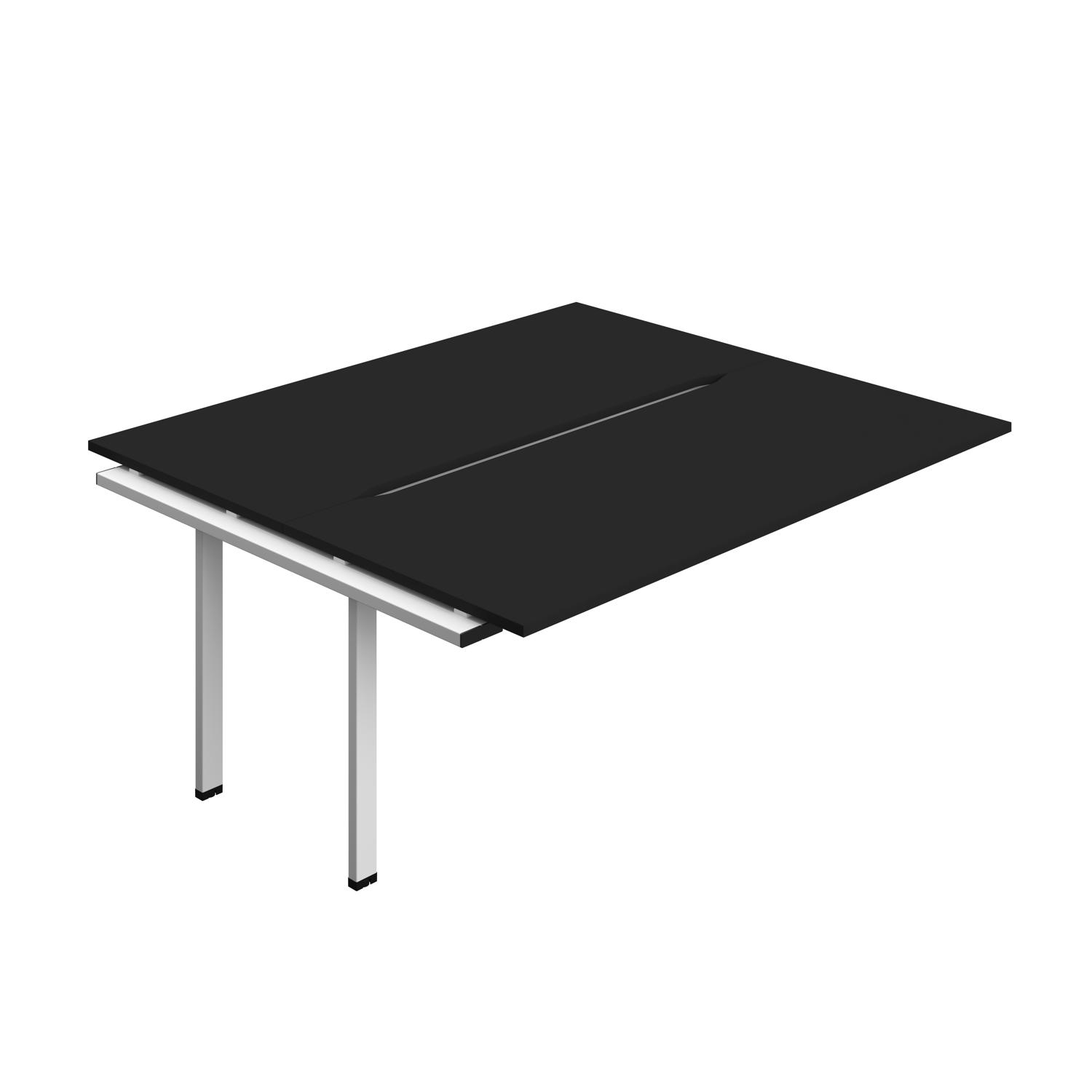Synergy Bench Extension with Cut Out: 2 Person : 1800 800 Black/White