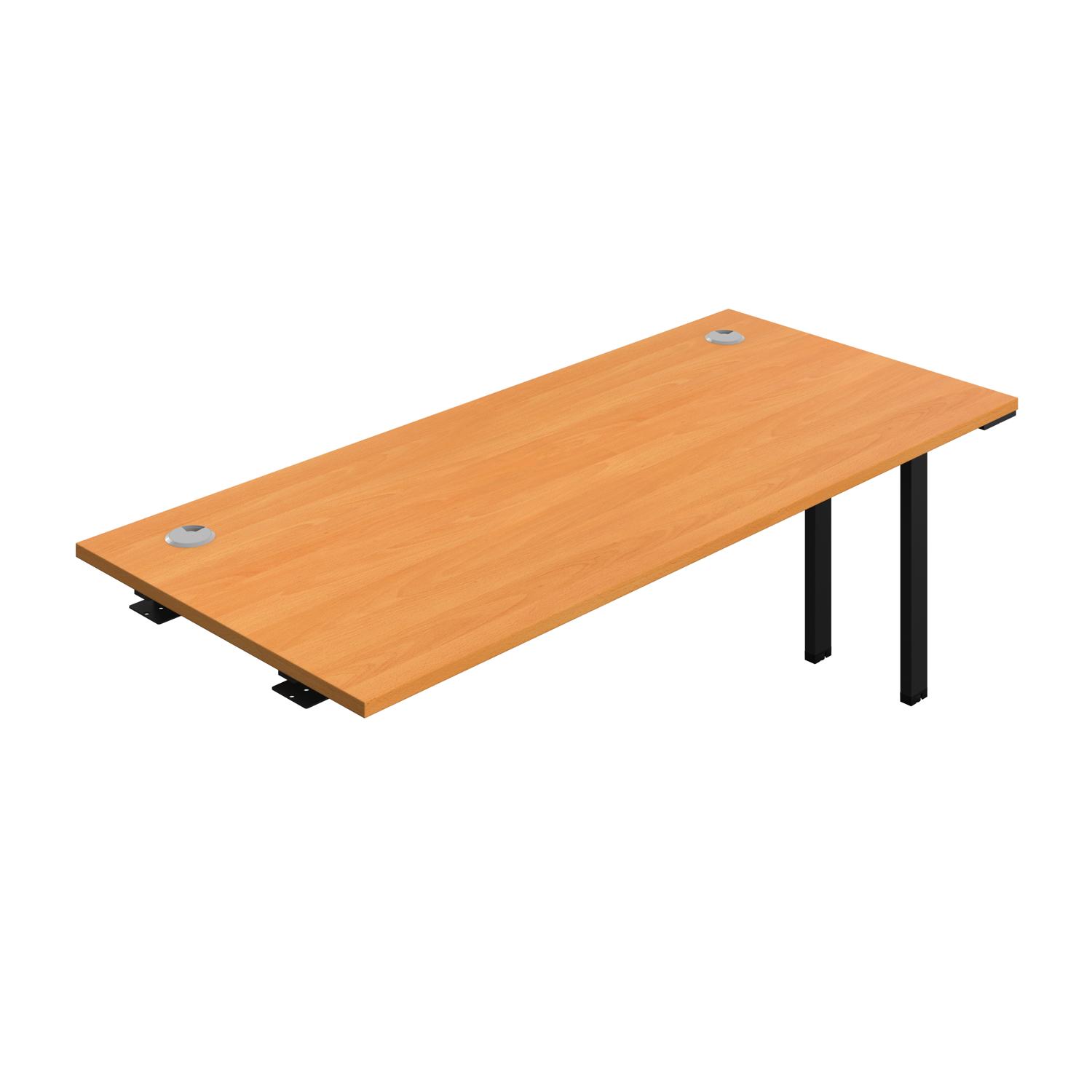 Synergy Bench Extension with Cable Ports: 1 Person : 1800 800 Beech/Black