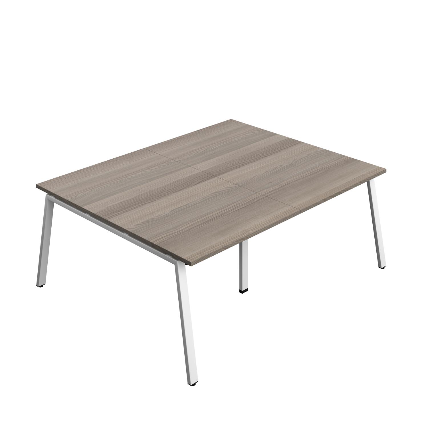 Synergy Meeting Table : A-Frame Leg : 2000 1600 Grey Oak/White