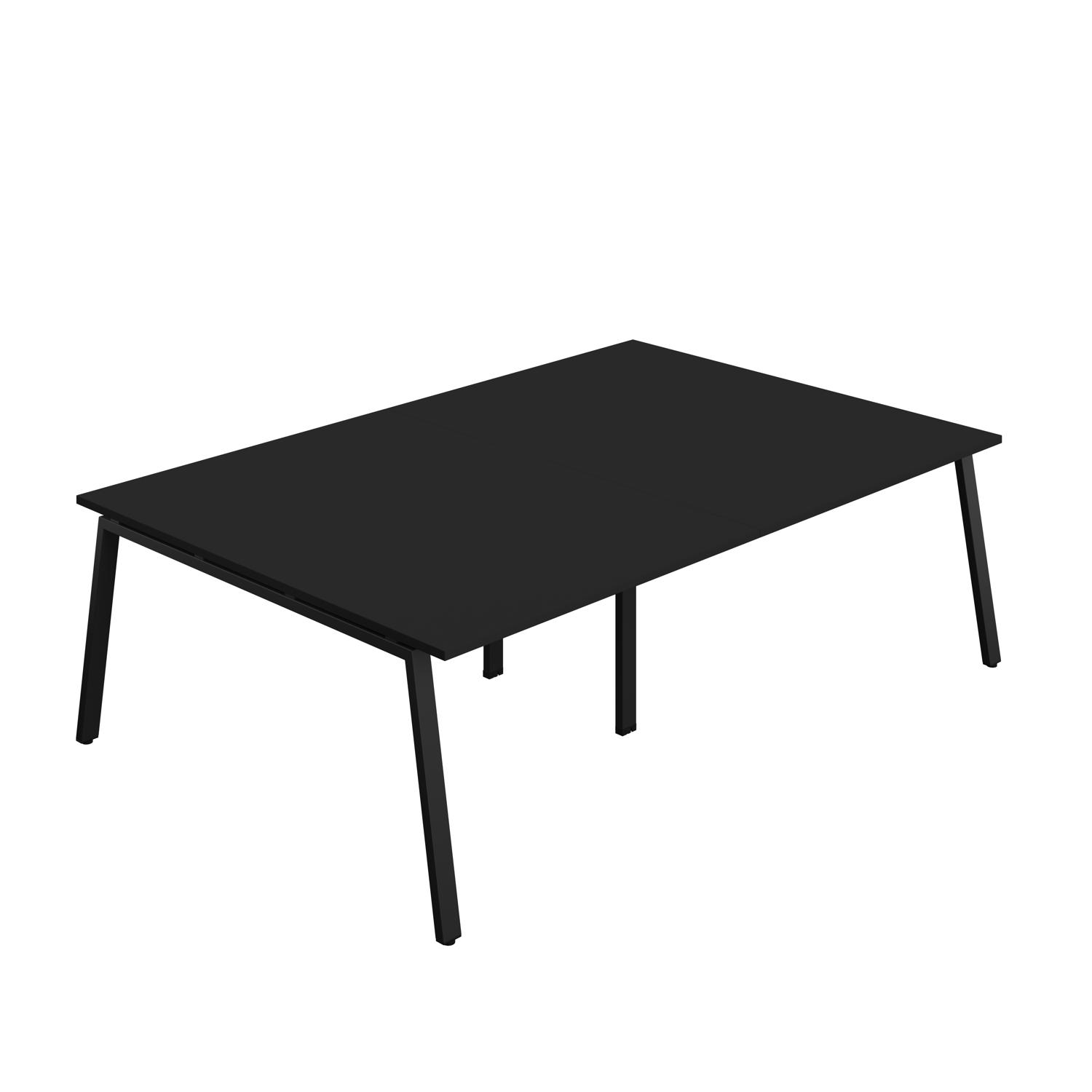 Synergy Meeting Table : A-Frame Leg : 2400 1600 Black/Black