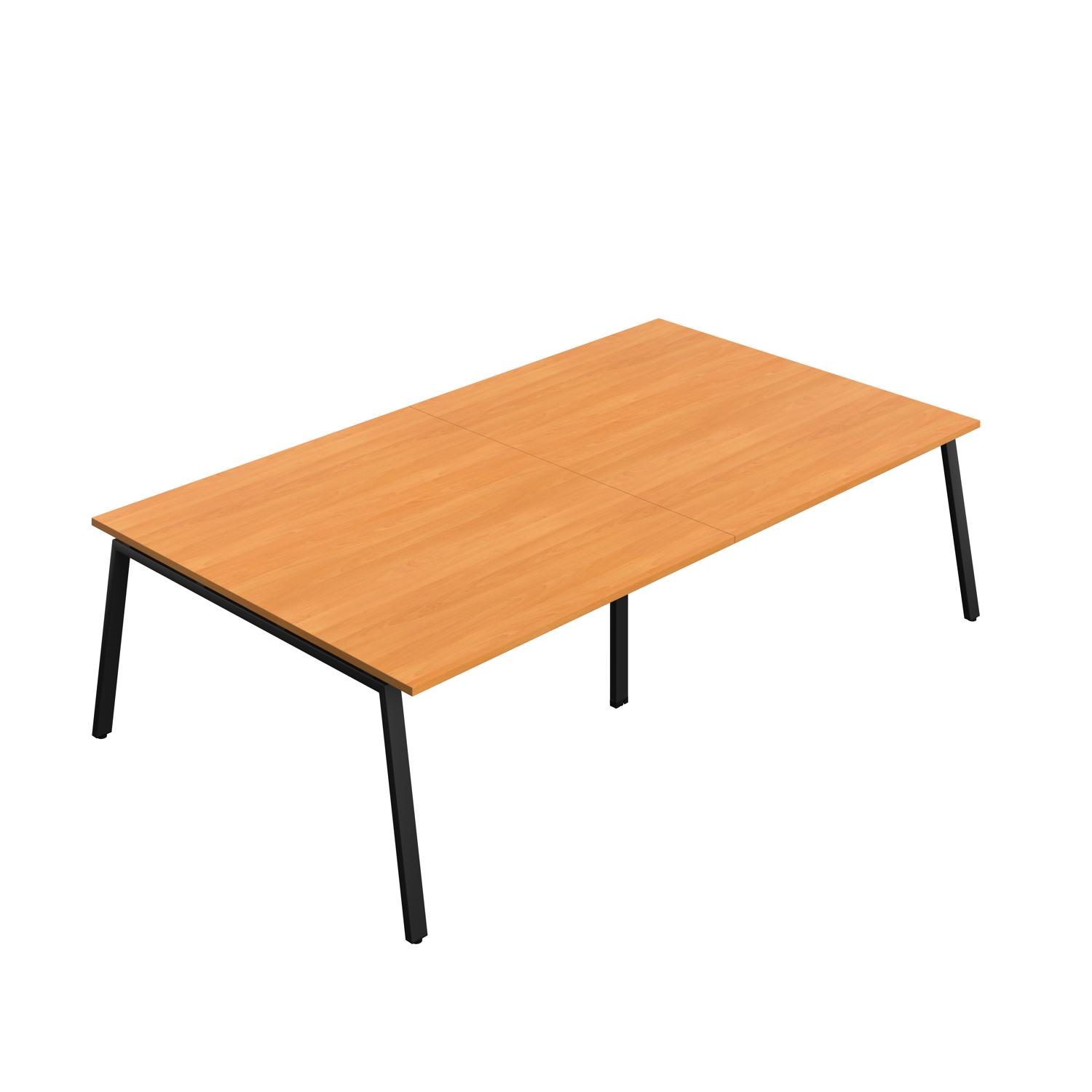 Synergy Meeting Table : A-Frame Leg : 2800 1600 Beech/Black
