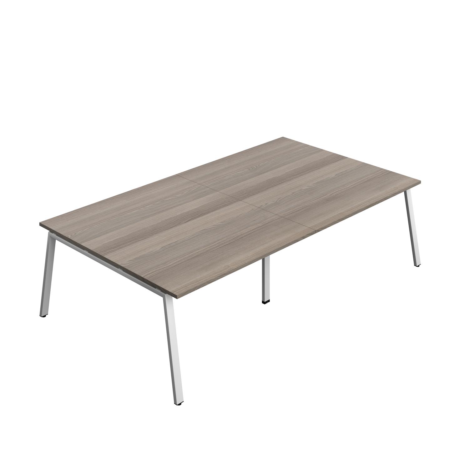Synergy Meeting Table : A-Frame Leg : 2800 1600 Grey Oak/Silver