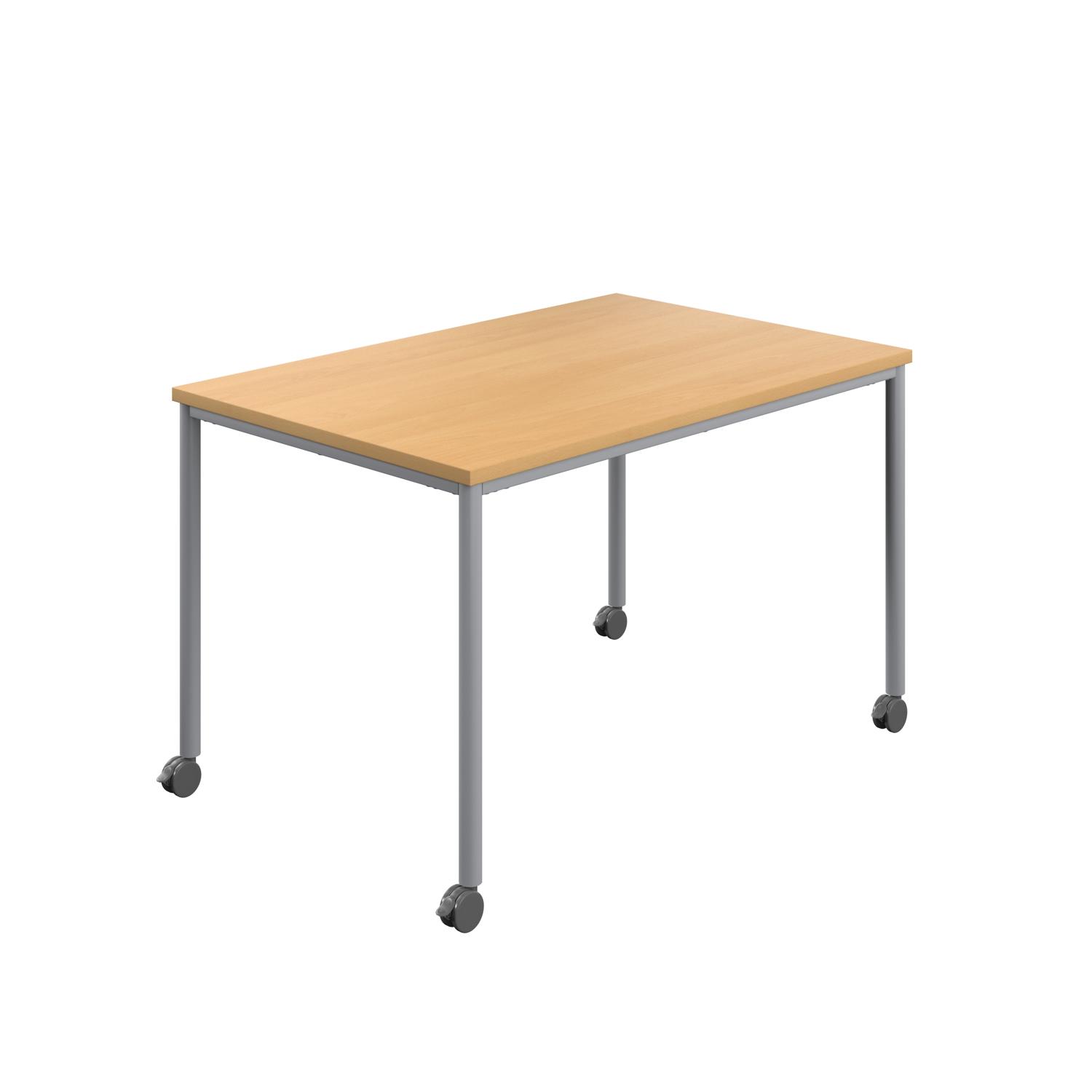 One Shell Mobile Table Titan Mobile Rectangular Table (FSC) 1400 X 800 Black/Black T-MOBILE ...