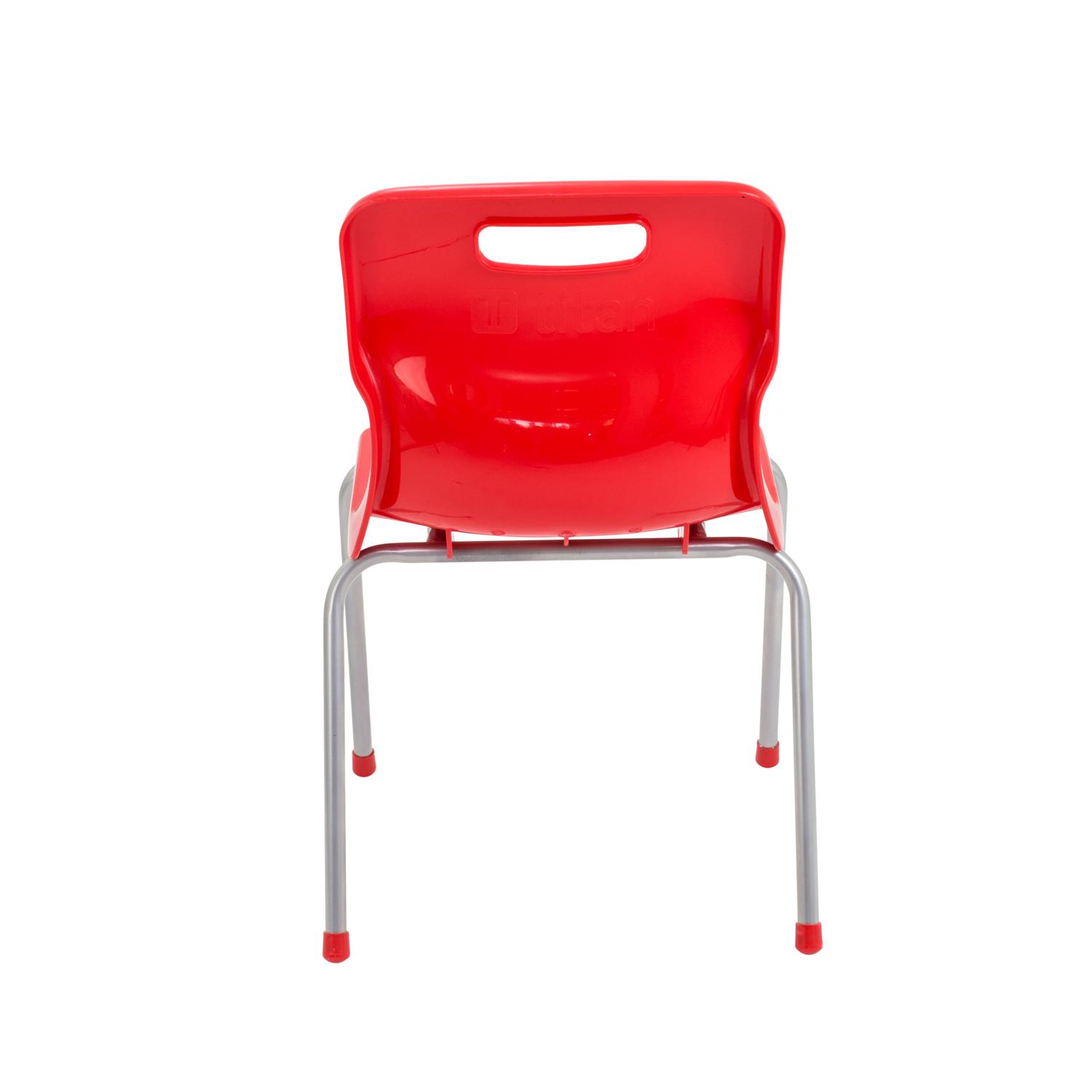 Titan 4 Leg Chair Size 4 Red