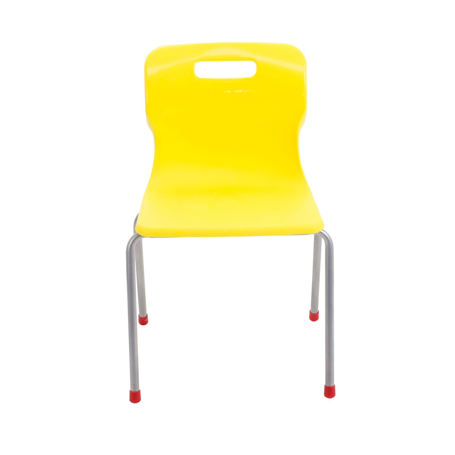 Titan 4 Leg Chair Size 4 Yellow
