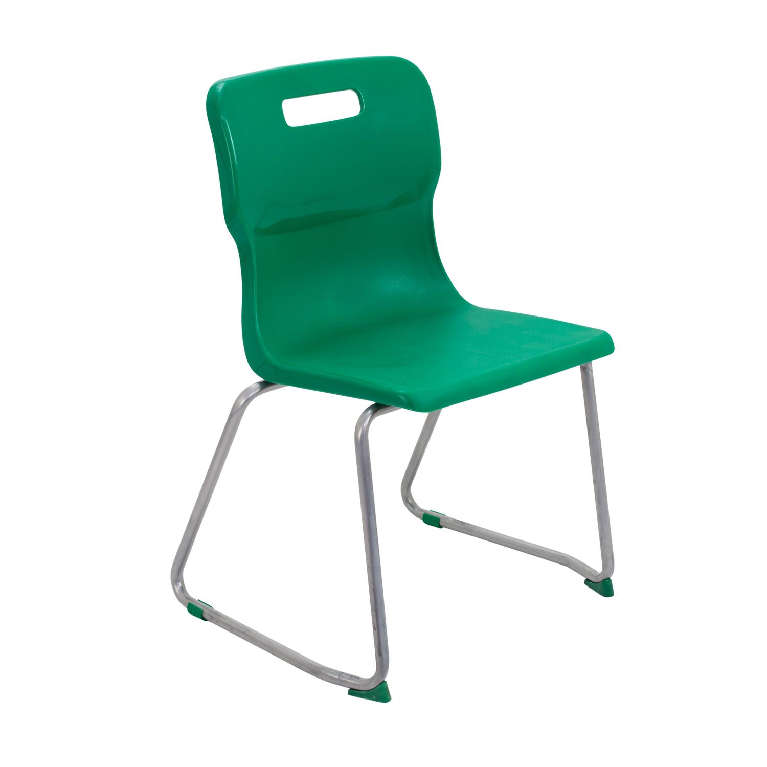 Titan Skid Base Chair Size 5 Green