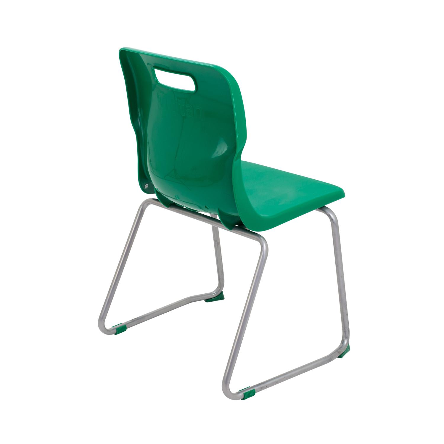 Titan Skid Base Chair Size 5 Green
