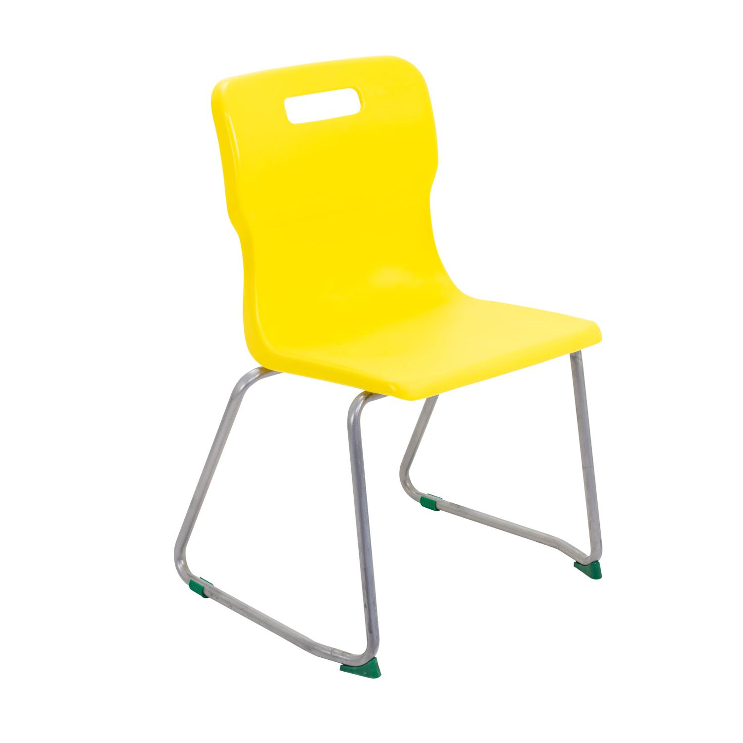 Titan Skid Base Chair Size 5 Yellow