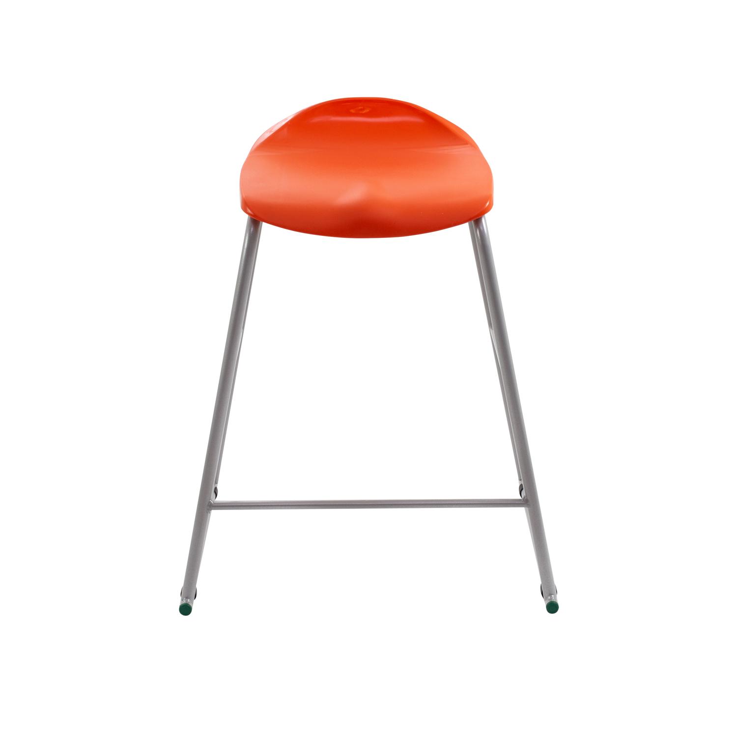 Titan Stool Size 5 Grey Frame Orange