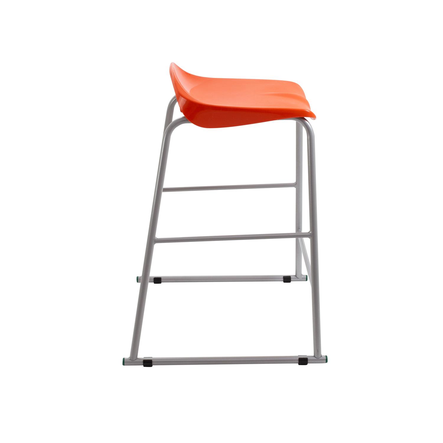 Titan Stool Size 5 Grey Frame Orange