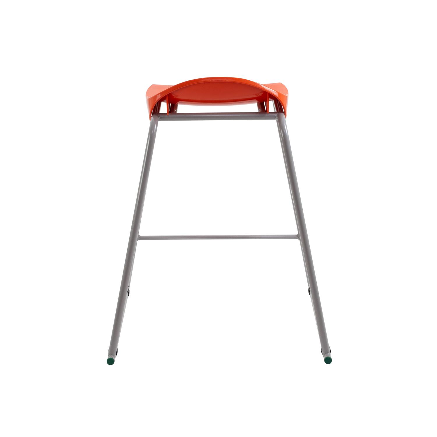 Titan Stool Size 5 Grey Frame Orange