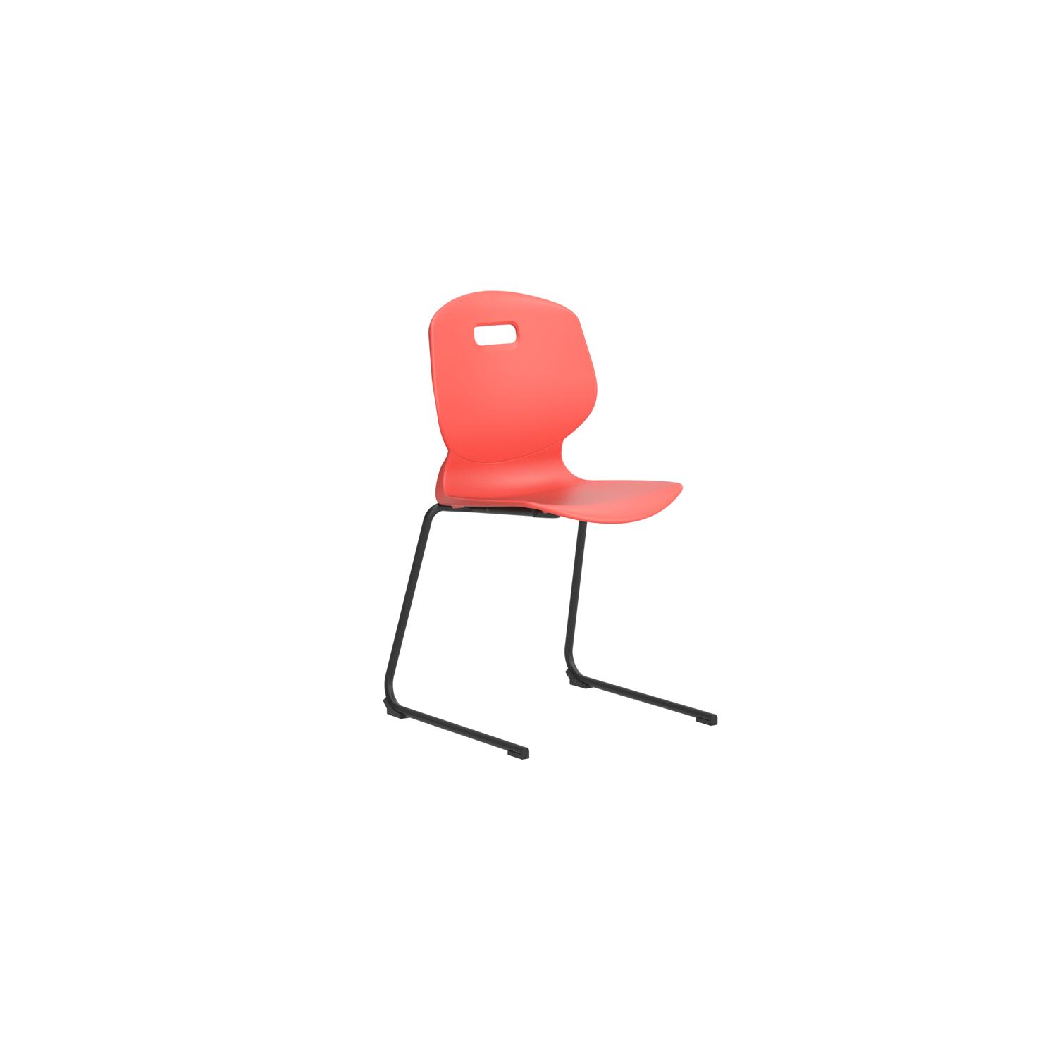 Titan Arc Reverse Cantilever Chair Size 6 Coral
