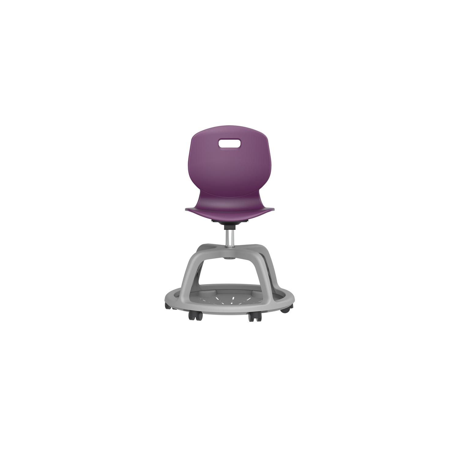 Titan Arc Community Swivel Chair Grape