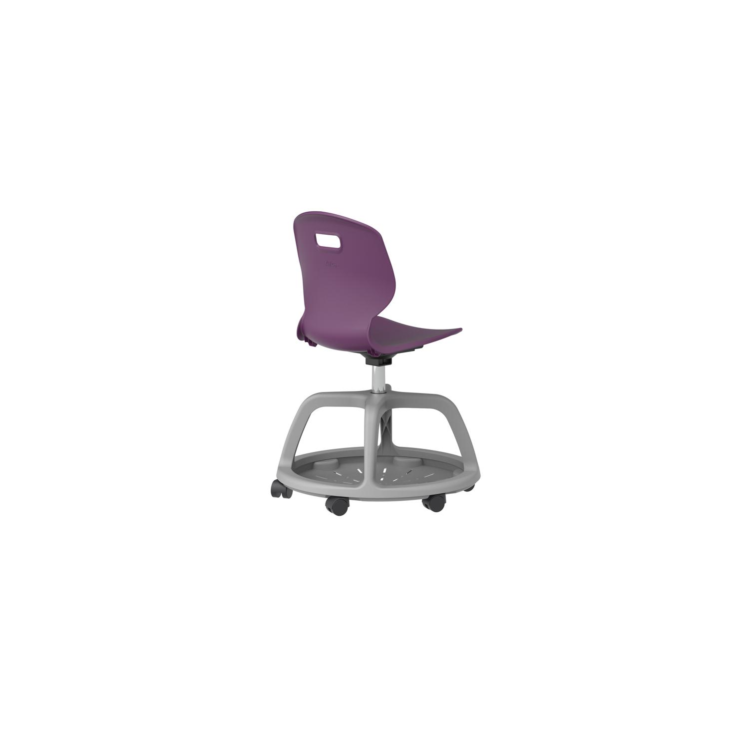 Titan Arc Community Swivel Chair Grape