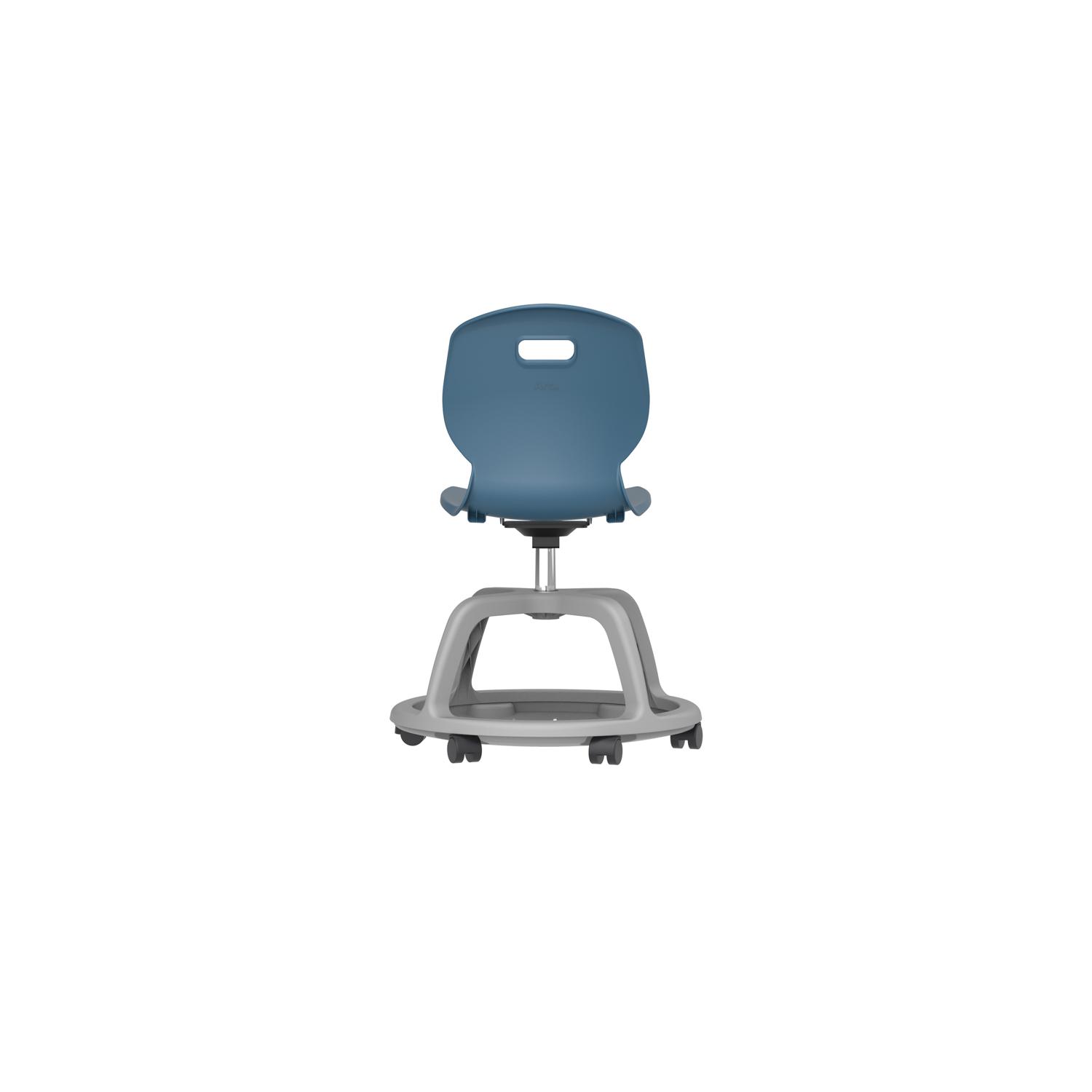 Titan Arc Community Swivel Chair Steel Blue