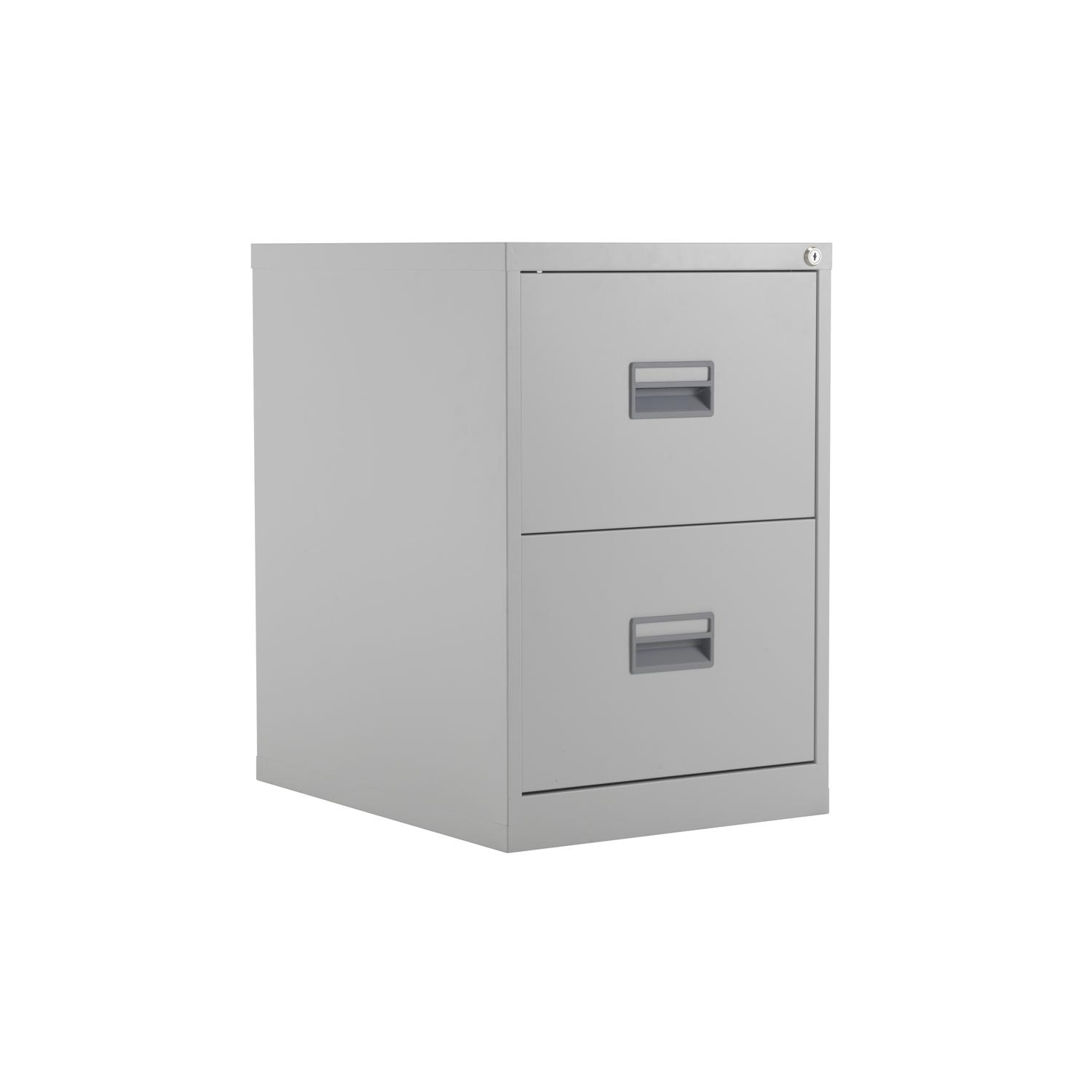 TC Steel 2 Drawer Filing Cabinet Grey TC Steel 2 Drawer Filing Cabinet Grey