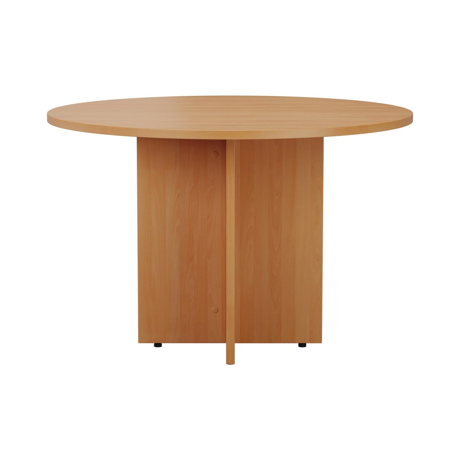 Round Meeting Table 1100mm Beech Round Meeting Table 1100mm Beech