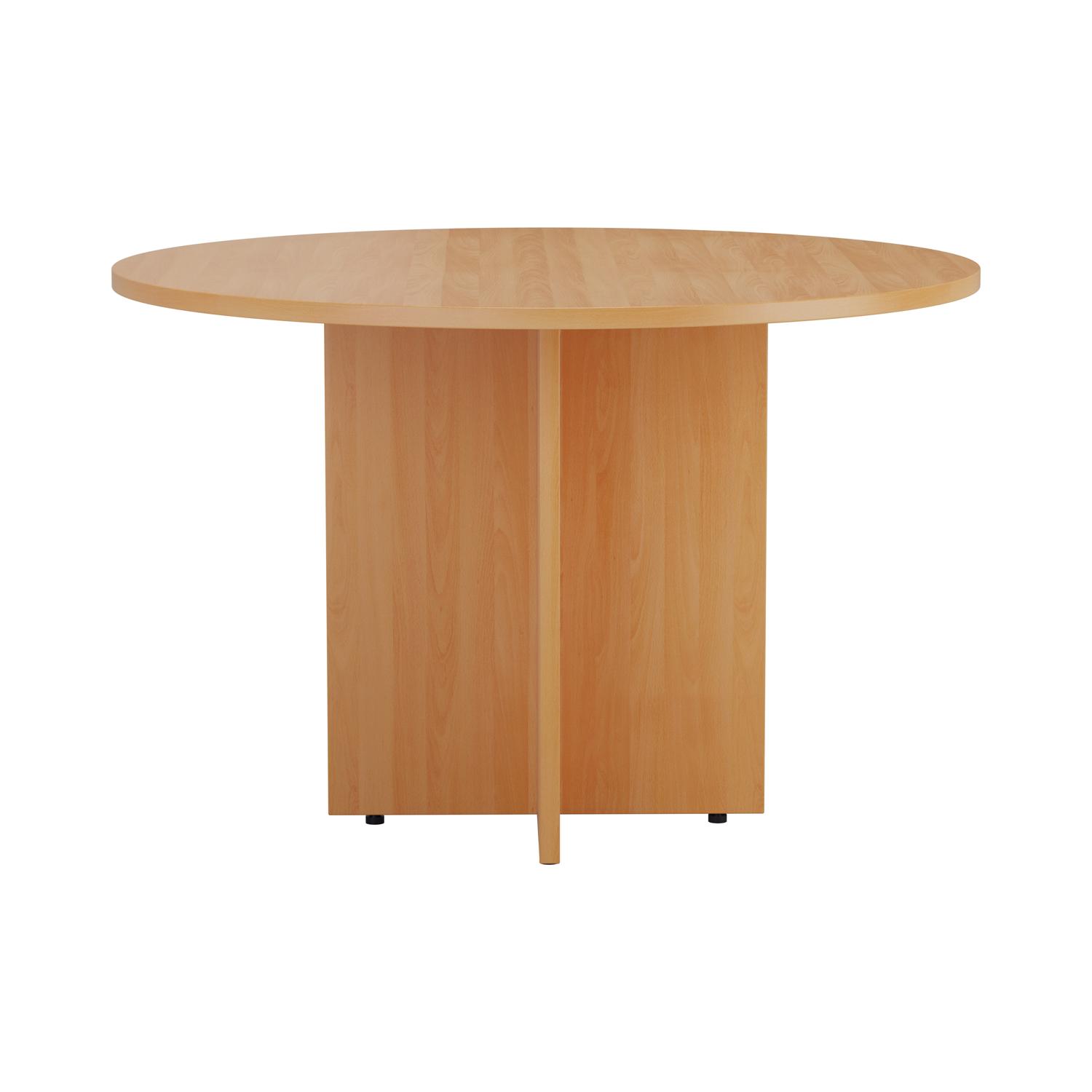 Round Meeting Table 1100mm Beech Round Meeting Table 1100mm Beech