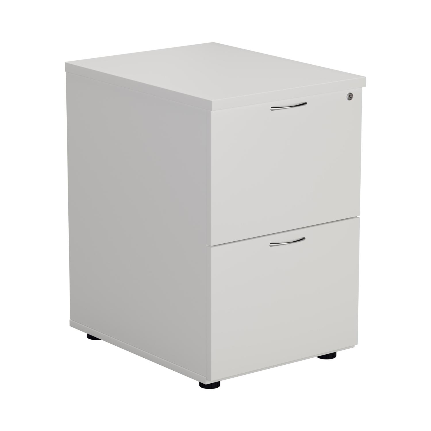 Essentials Filing Cabinet 2 Drawer (White)